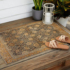 Tabriz Antique Boho Persian Rug Print Outdoor Rug Gallery Image 2