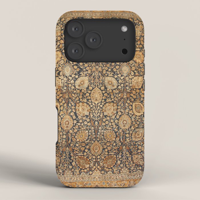 Tabriz Antique Boho Persian Rug Print iPhone Case Gallery Image 3