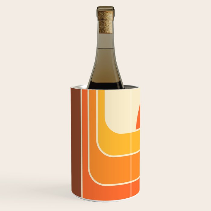 Retro Geometric Sun Set Design 421 Wine Chiller Gallery Image 2