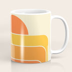 Retro Geometric Sun Set Design 421 Coffee Mug Gallery Image 1