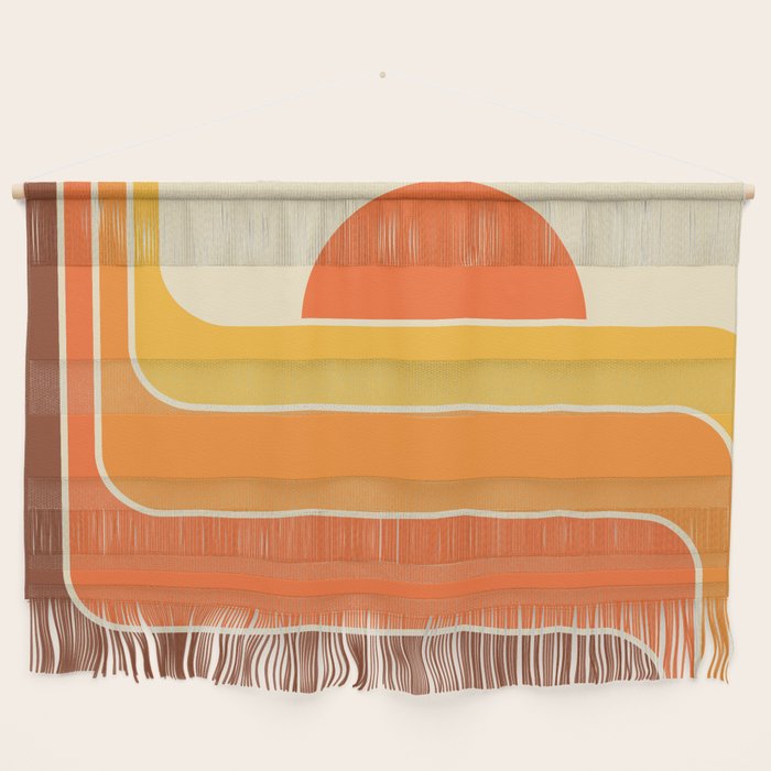 Retro Geometric Sun Set Design 421 Wall Hanging Gallery Image 1