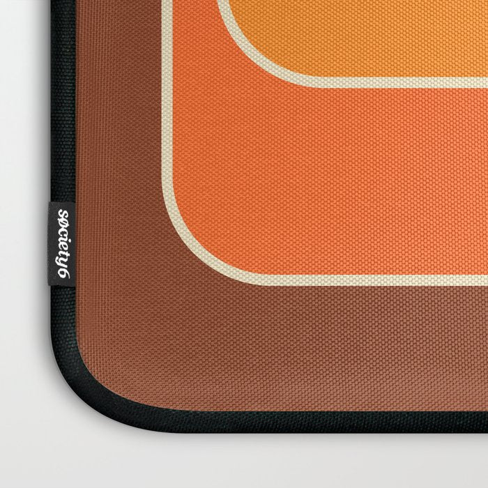 Retro Geometric Sun Set Design 421 Laptop Sleeve Gallery Image 3