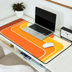 Retro Geometric Sun Set Design 421 Desk Mat Gallery Image 2