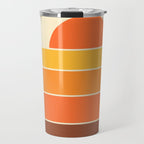 Retro Geometric Sun Set Design 421 Travel Mug Gallery Image 1
