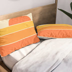 Retro Geometric Sun Set Design 421 Pillow Sham Gallery Image 2