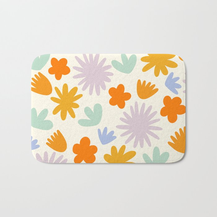 Mod Spring Flowers Bath Mat Gallery Image 1
