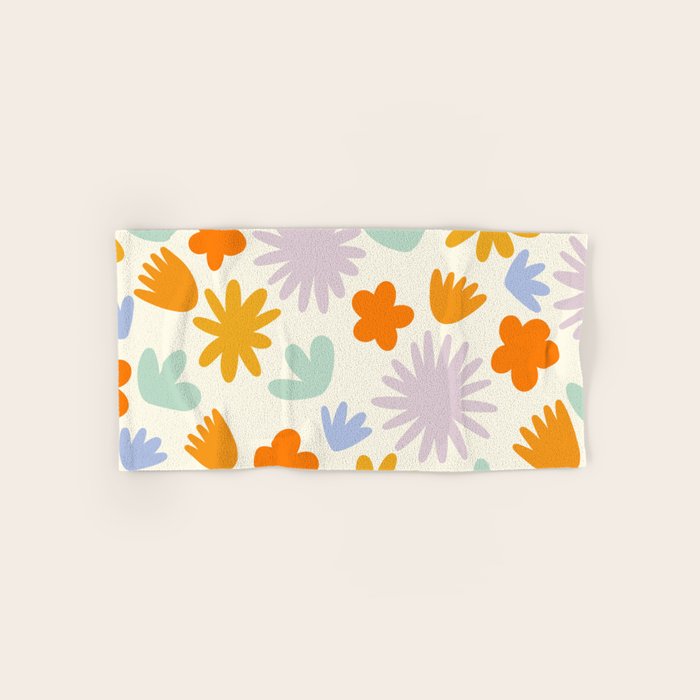 Mod Spring Flowers Bath Towel Gallery Image 1