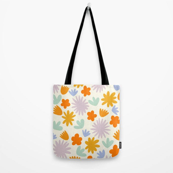 Mod Spring Flowers Tote Bag Gallery Image 2