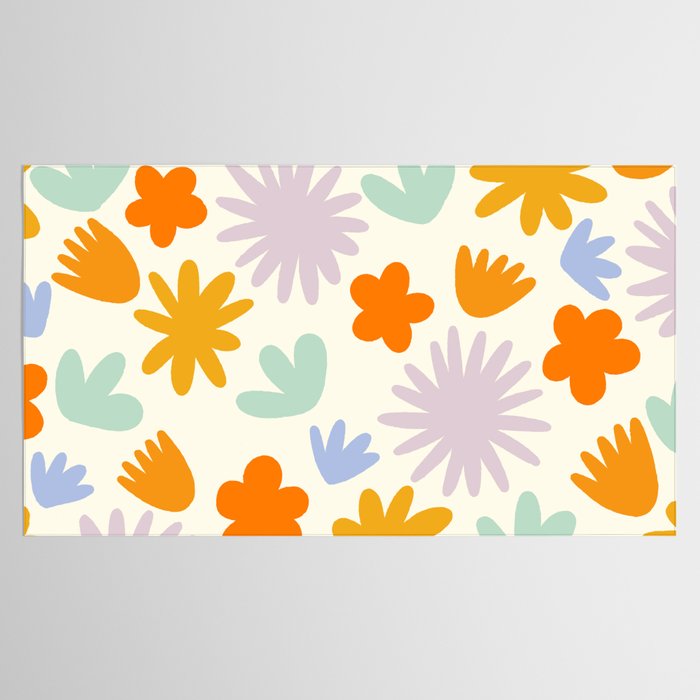 Mod Spring Flowers Tablecloth Gallery Image 2