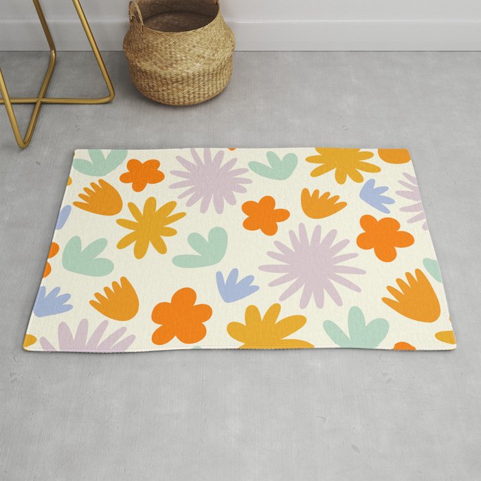 Mod Spring Flowers Rug Gallery Image 1