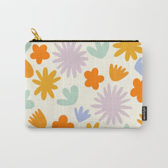 Mod Spring Flowers Carry All Pouch Gallery Image 1