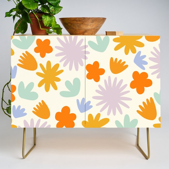 Mod Spring Flowers Credenza Gallery Image 1