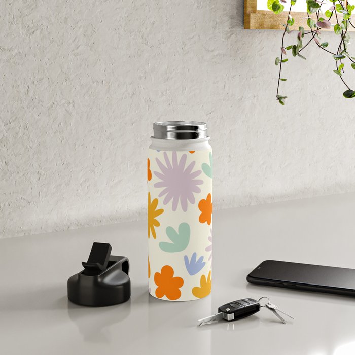 Mod Spring Flowers Water Bottle Gallery Image 5