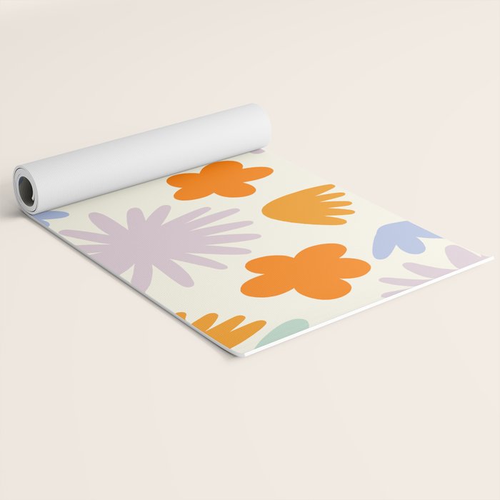Mod Spring Flowers Yoga Mat Gallery Image 2