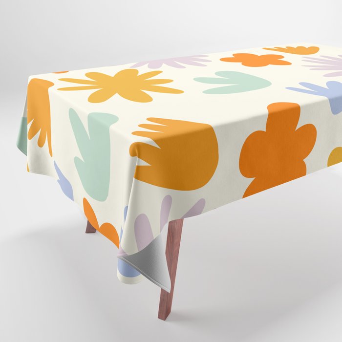 Mod Spring Flowers Tablecloth Gallery Image 1