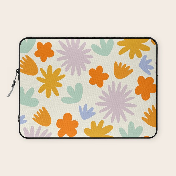 Mod Spring Flowers Laptop Sleeve Gallery Image 1