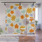 Mod Spring Flowers Wall Mural Gallery Image 1