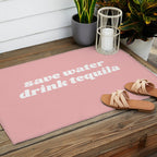 save water drink tequila Outdoor Rug Gallery Image 2