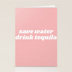 save water drink tequila Stationery Card Gallery Image 2