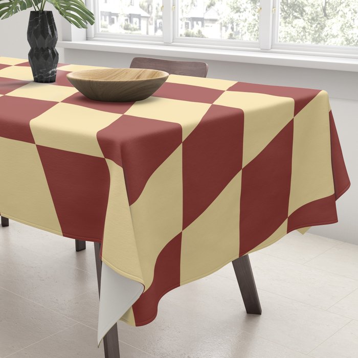 Wavy Rust x Buttercream Tablecloth Gallery Image 3