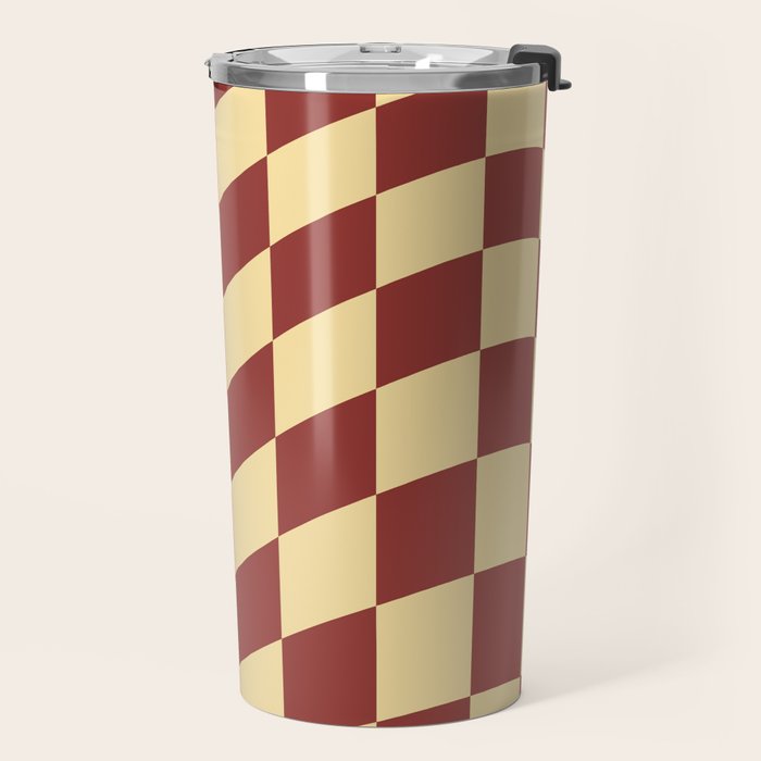 Wavy Rust x Buttercream Travel Mug Gallery Image 2