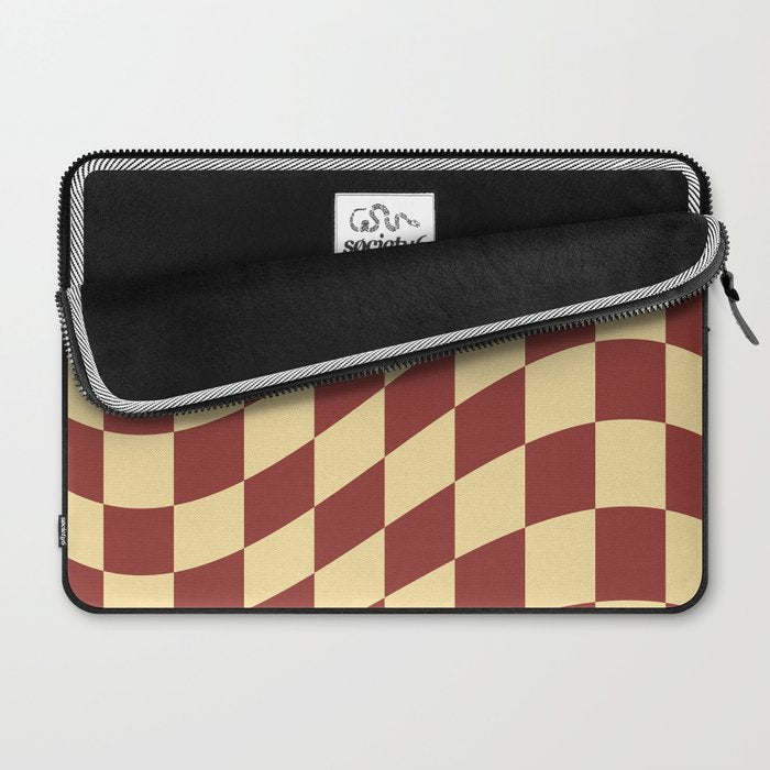 Wavy Rust x Buttercream Laptop Sleeve Gallery Image 2