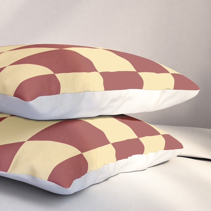 Wavy Rust x Buttercream Pillow Sham Gallery Image 3
