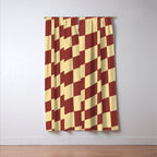 Wavy Rust x Buttercream Window Curtain Gallery Image 3