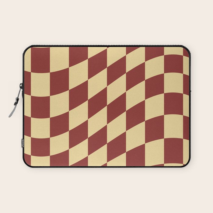 Wavy Rust x Buttercream Laptop Sleeve Gallery Image 1