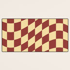 Wavy Rust x Buttercream Desk Mat Gallery Image 3