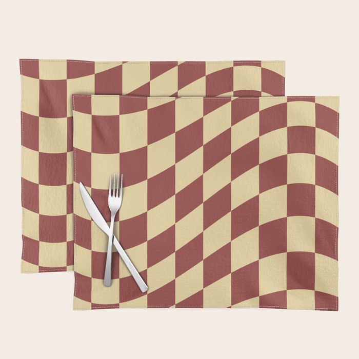 Wavy Rust x Buttercream Placemat Gallery Image 1