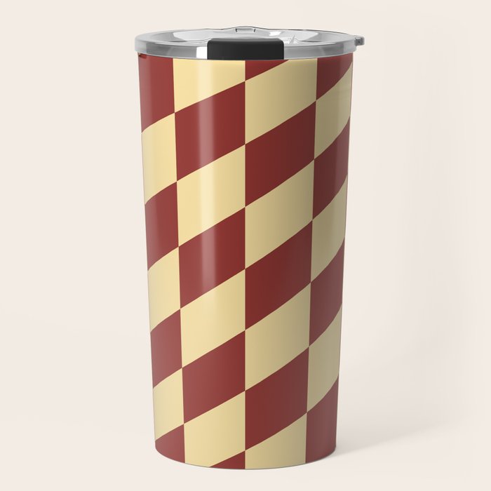 Wavy Rust x Buttercream Travel Mug Gallery Image 1
