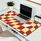 Wavy Rust x Buttercream Desk Mat Gallery Image 2