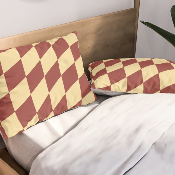 Wavy Rust x Buttercream Pillow Sham Gallery Image 2