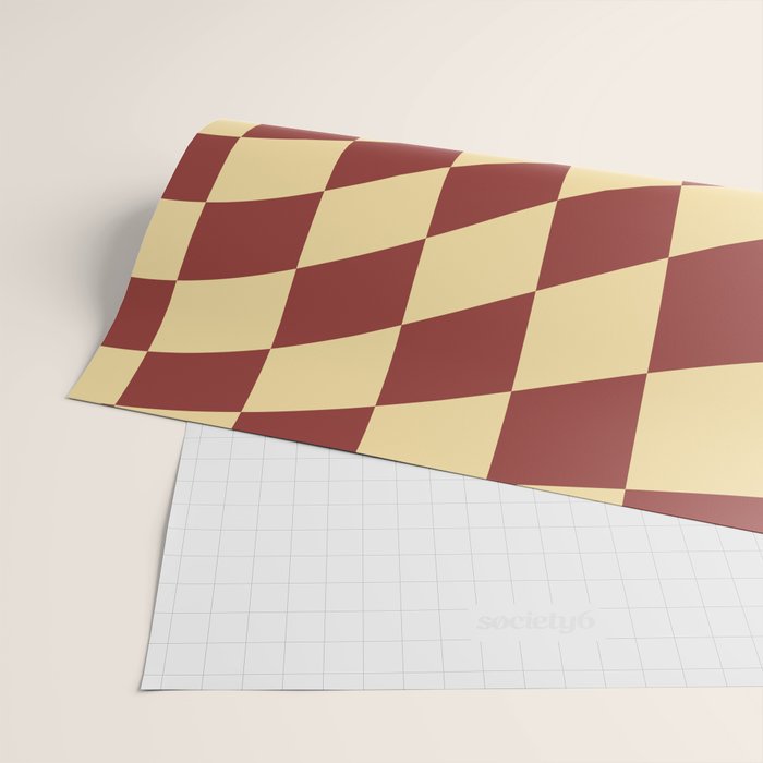 Wavy Rust x Buttercream Wrapping Paper Gallery Image 2