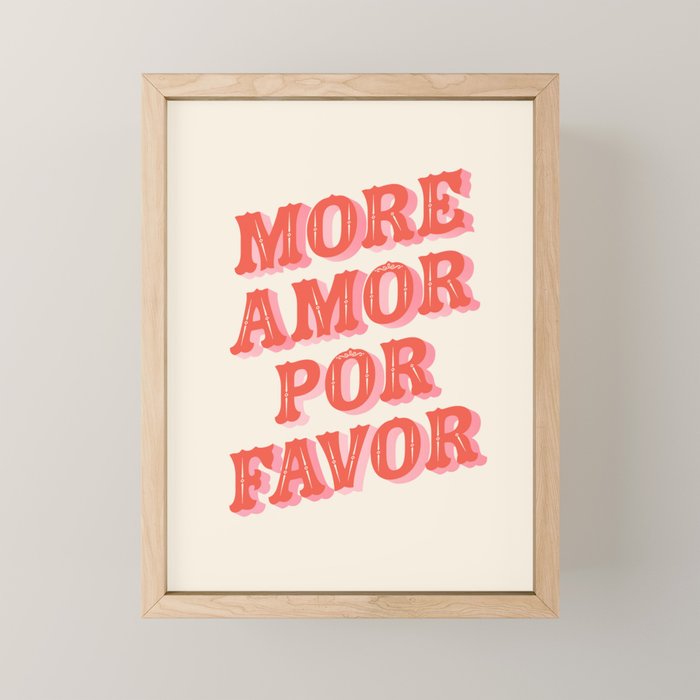 More Amor Mini Art Print Gallery Image 1