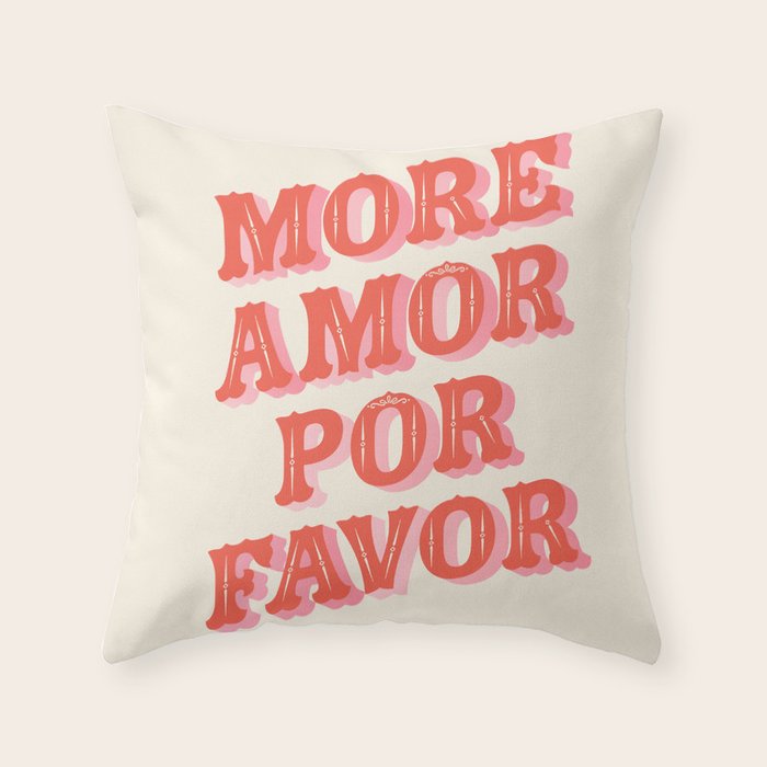 More Amor Throw Pillow Gallery Image 6