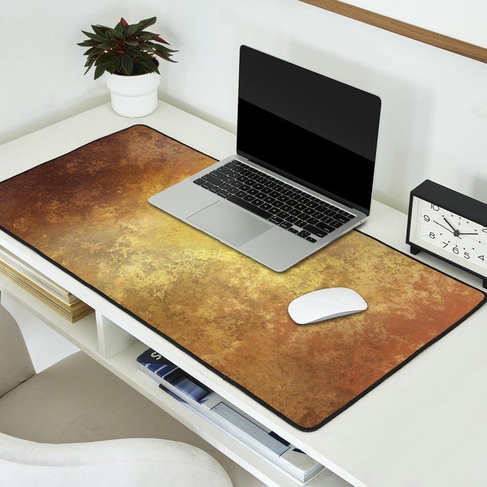 Rusty Gold and Copper Desk Mat Gallery Image 2