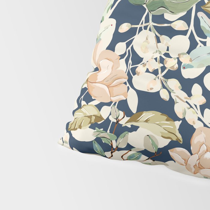 Lush colorful exotic garden D Pillow Sham Gallery Image 4