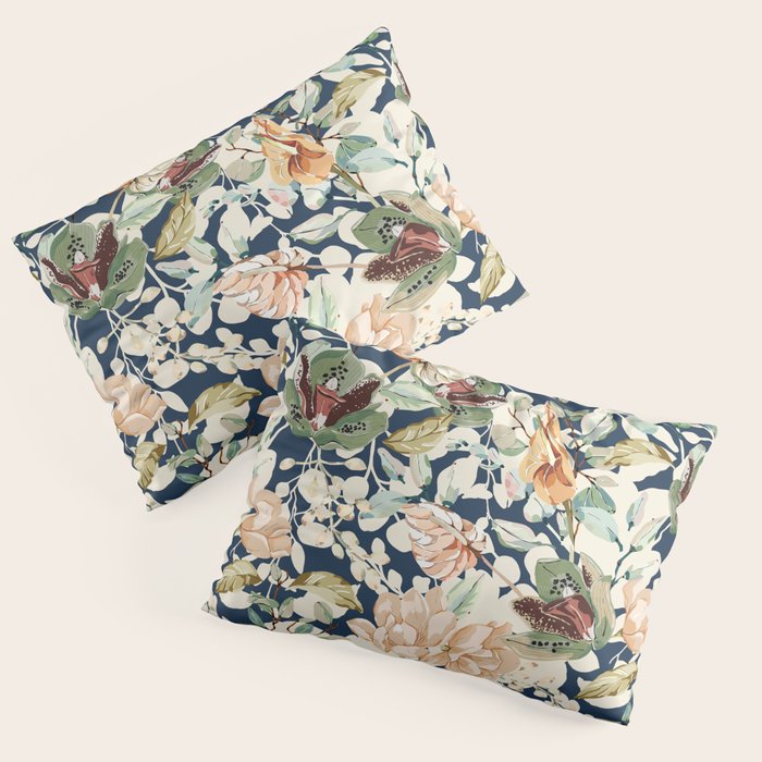 Lush colorful exotic garden D Pillow Sham Gallery Image 3