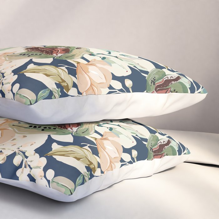Lush colorful exotic garden D Pillow Sham Gallery Image 3