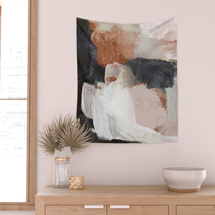 Earthly Abstract Wall Tapestry Gallery Image 2