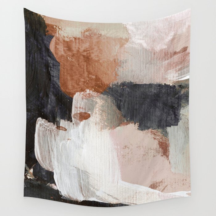 Earthly Abstract Wall Tapestry Gallery Image 1