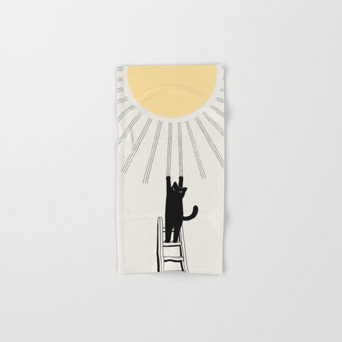 Cat Landscape 198: Making Sunshine Bath Towel Gallery Image 1