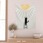 Cat Landscape 198: Making Sunshine Wall Tapestry Gallery Image 2