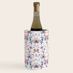 Lilac Butterfly and Flowers Wine Chiller Gallery Image 1