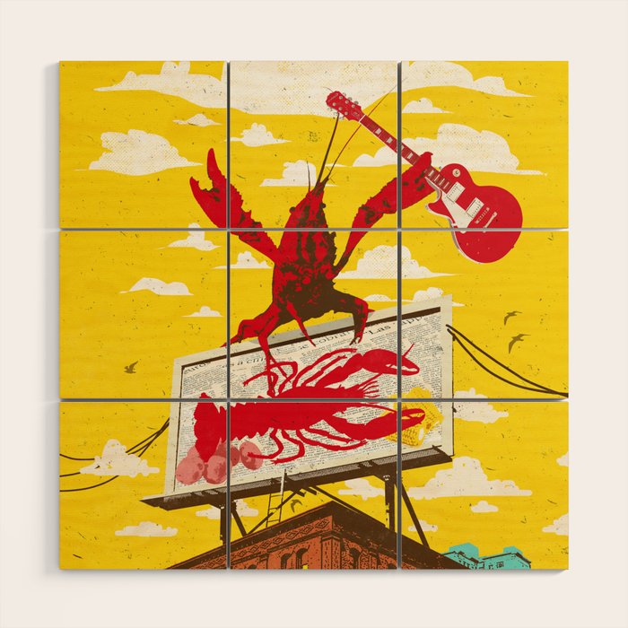 CRAWFISH BOIL II Wood Wall Art Gallery Image 1