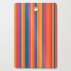Classic Stripes III - Retro Rainbow  Cutting Board Gallery Image 1