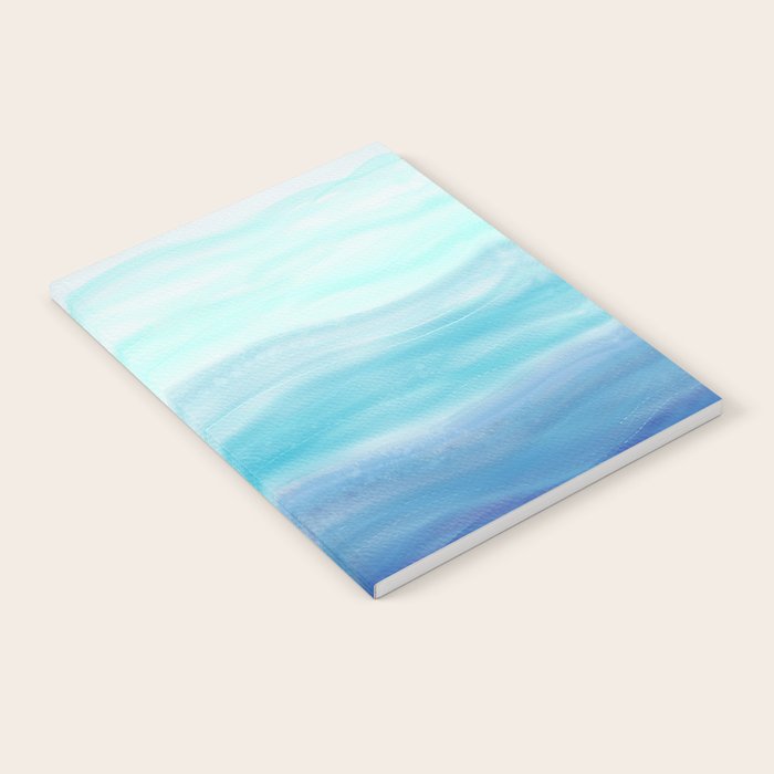 Sea Waves, Abstract Watercolor Painting Notebook Gallery Image 1