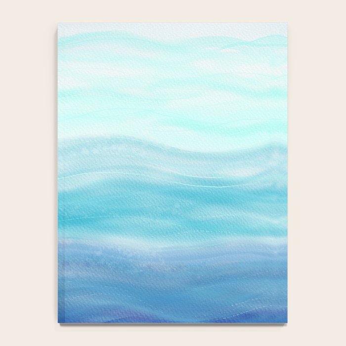 Sea Waves, Abstract Watercolor Painting Notebook Gallery Image 4